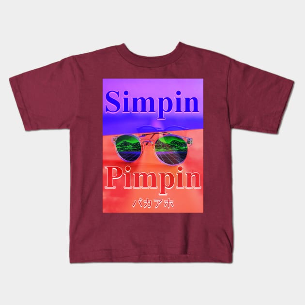 Simpin is Pimpin Kids T-Shirt by Mode von Ed